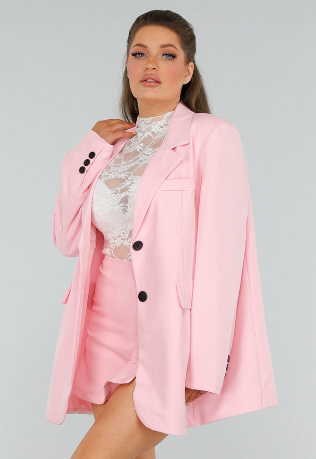 OP=OP! Stijlvolle Lichtroze Blazer