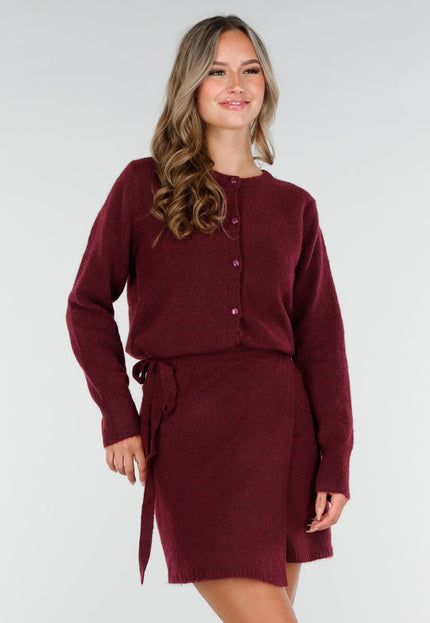 OP=OP.14.R Rood Gebreid Vest