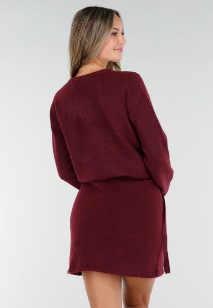 OP=OP.14.R Rood Gebreid Vest