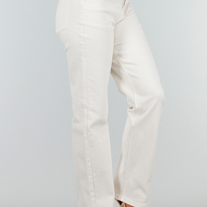 OP=OP.14.S Beige Straight Stretch Denim Jeans