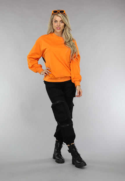 OP=OP! Oranje Sweater met Queen Print