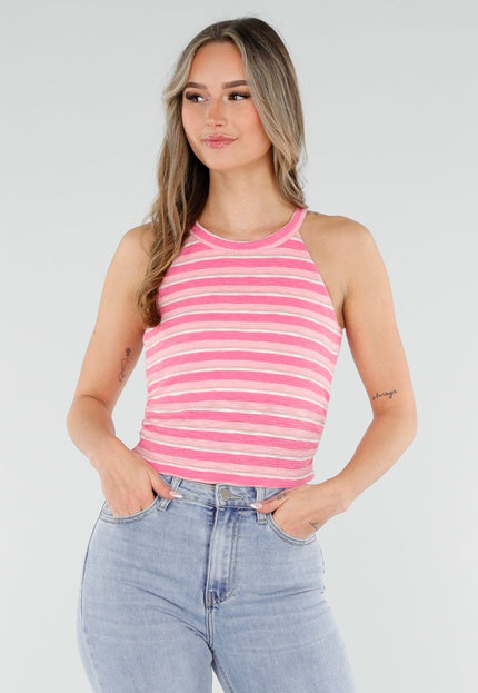 OP=OP.16.NL Roze Gestreepte Padded Top