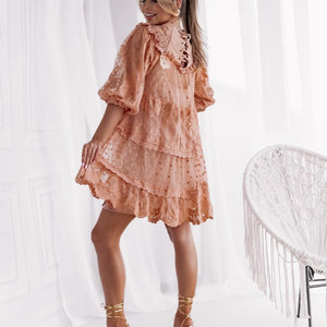 OP=OP! Boho Ibiza Jurk Oudroze