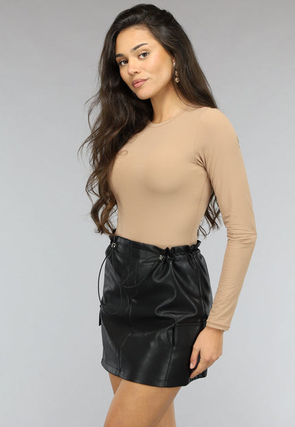 OP=OP.17.NL Gladde Longesleeve Nude Bodysuit