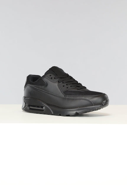 OP=OP.18.NL Basic Zwarte Sneakers met Lucht Zool