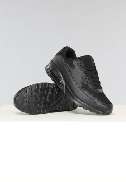 OP=OP.18.NL Basic Zwarte Sneakers met Lucht Zool