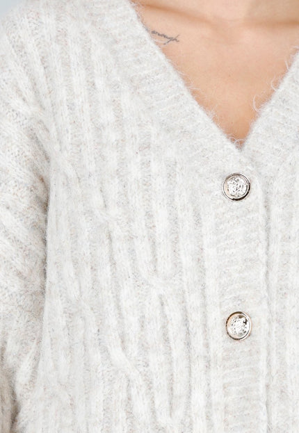 OP=OP.18.NL Beige Gebreid Vest