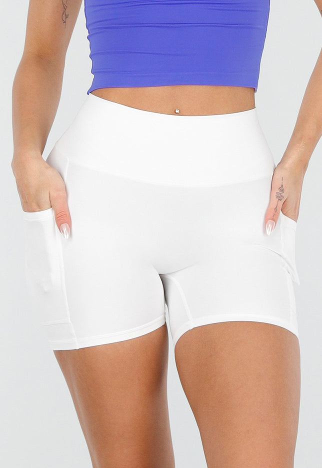 OP=OP.18.NL Witte High Waist Sport Short