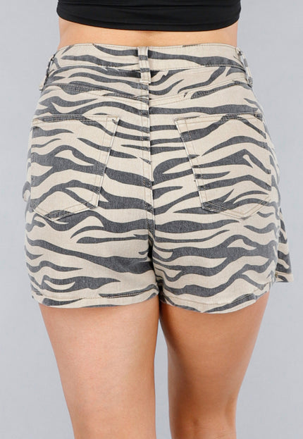 OP=OP.19.NL Denim Stretch Zebraprint Skort