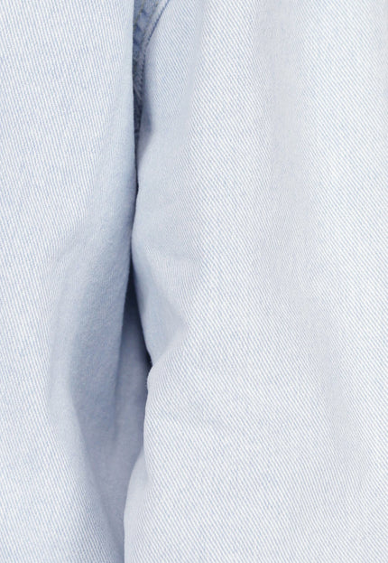 OP=OP.19.NL Lichtblauwe Denim Blouse met Knoopsluiting