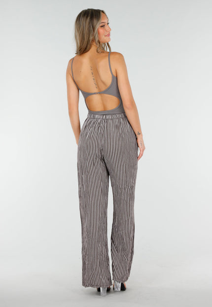 OP=OP.19.S Grijze Rib Bodysuit met Pads