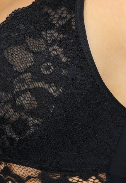 OP=OP! Shapewear Body met Kanten Details en Heup Pads
