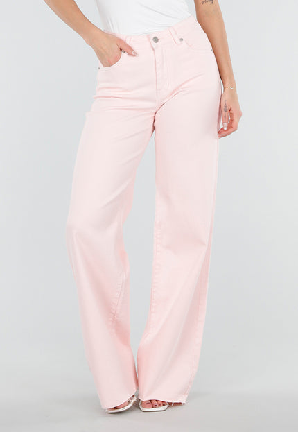 OP=OP.20.NL Lichtroze Wide Leg Tall Stretch Jeans