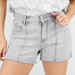 OP=OP.22.NL Grijze Denim Shorts