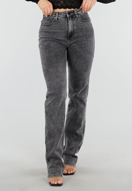 OP=OP.22.NL Grijze High Waist Jeans Tall