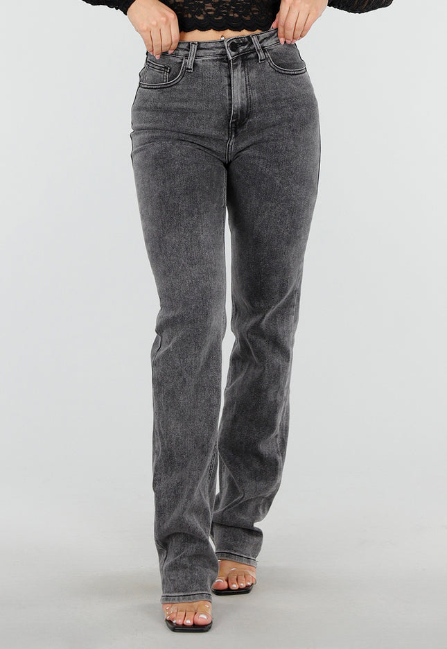 OP=OP.22.NL Grijze High Waist Jeans Tall