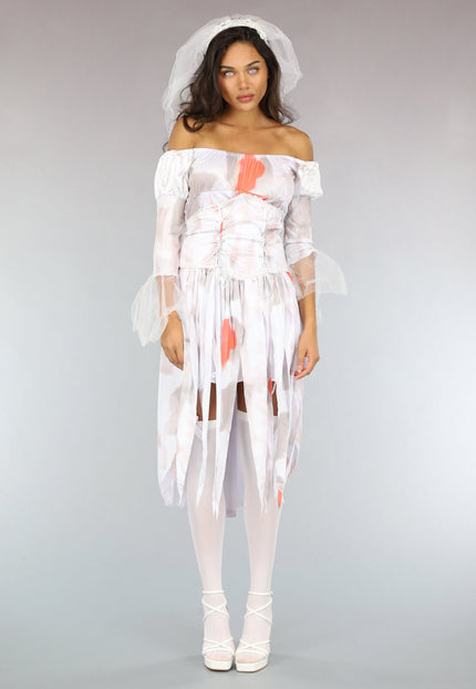 CARNA50 Bebloed Horror Bruid Kostuum