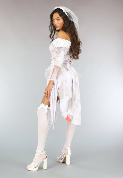 CARNA50 Bebloed Horror Bruid Kostuum