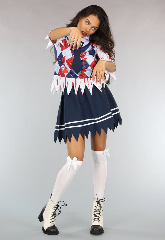 CARNA50 Bebloed Zombie Meisje Kostuum