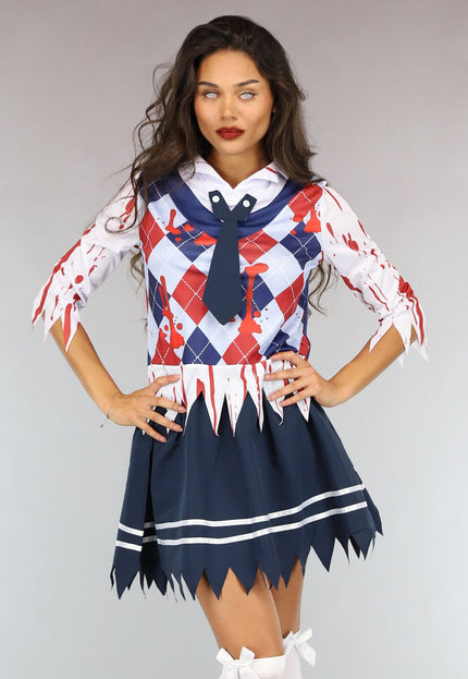 CARNA50 Bebloed Zombie Meisje Kostuum