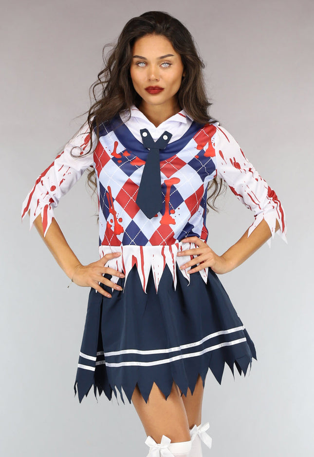 CARNA50 Bebloed Zombie Meisje Kostuum