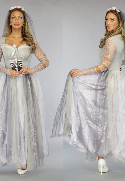 CARNA10 Horror Bruid Kostuum