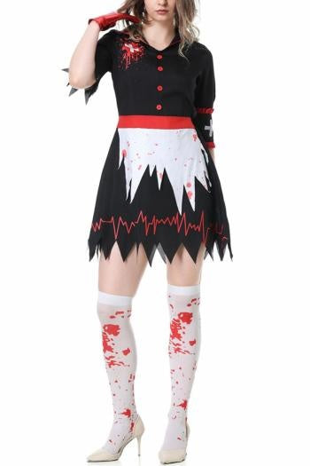 CARNA30 Zwart Bebloed Zusters Kostuum
