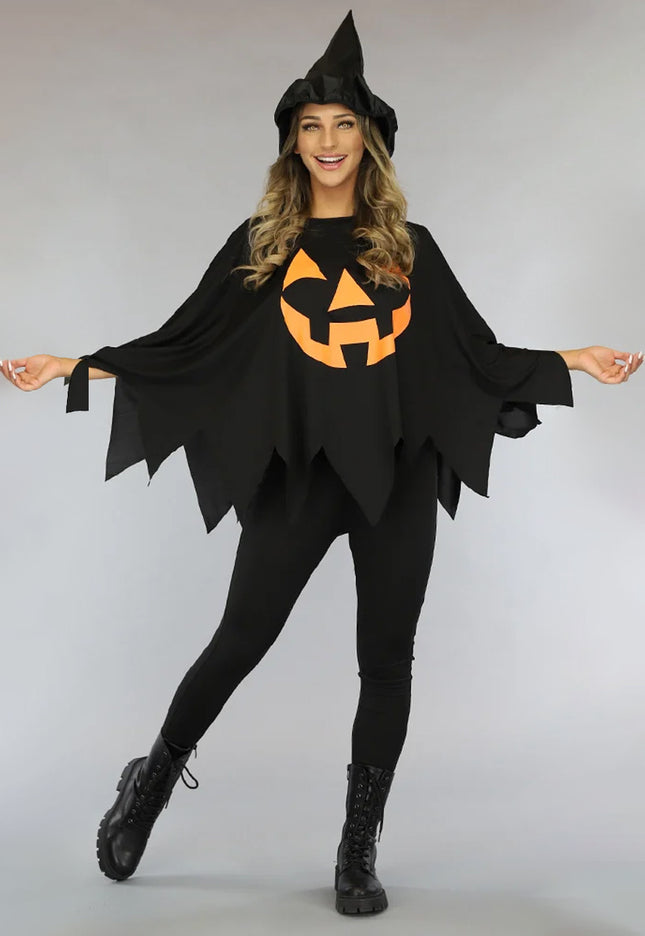 CARNA50 Zwart Pompoen Kostuum