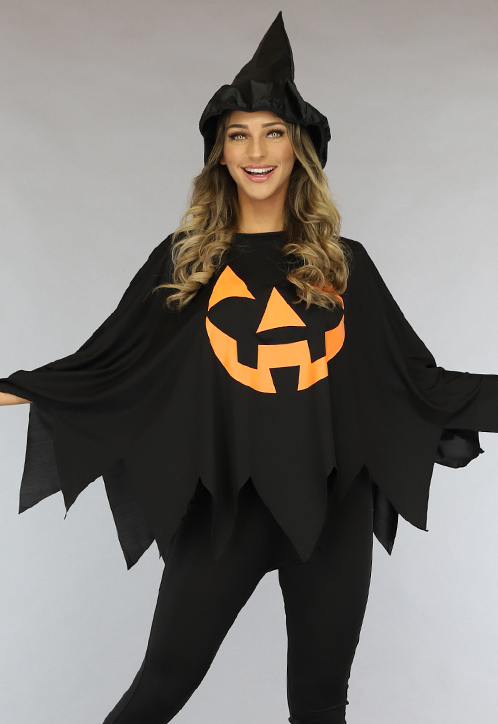 CARNA50 Zwart Pompoen Kostuum