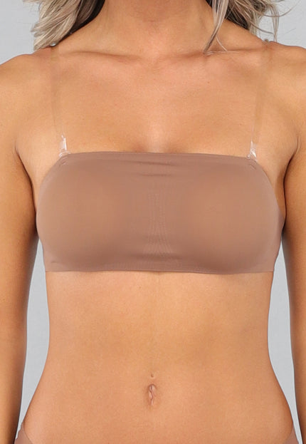 OP=OP.23.NL Bruine Naadloze Strapless BH