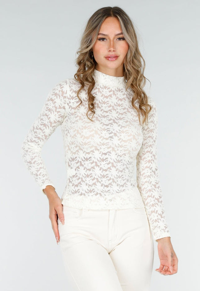 OP=OP.24.NL Beige Kanten Top met Col