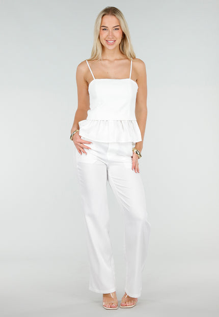 OP=OP.24.NL Witte Peplum Top