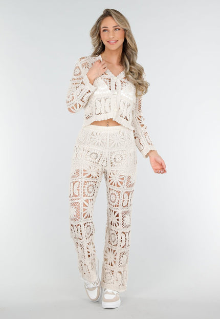 OP=OP.25.NL Beige Two-Piece Cover Up Set