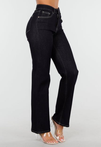 OP=OP.25.NL Donkerblauwe Wide Stretch Jeans