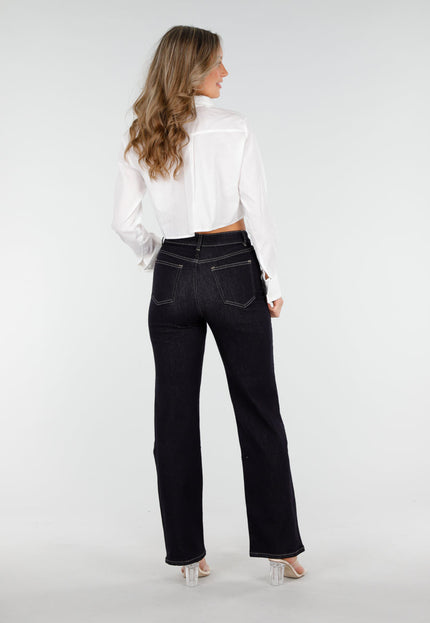 OP=OP.25.NL Donkerblauwe Wide Stretch Jeans