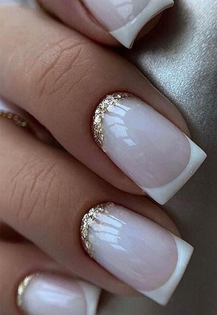 OP=OP.25.NL French Manicure Kunstnagels