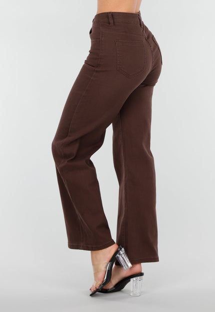 OP=OP.25.NL High Waist Jeans Bruin