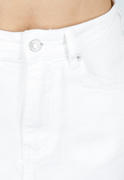 OP=OP.25.NL Witte Denim Mini Rok met Stretch