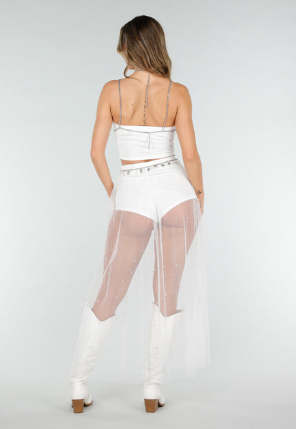 OP=OP.25.NL Zilveren Bodychain Set