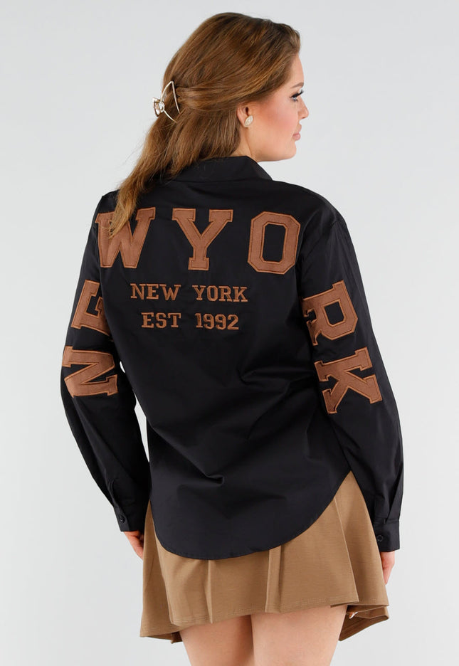OP=OP.25.NL Zwarte Blouse New York