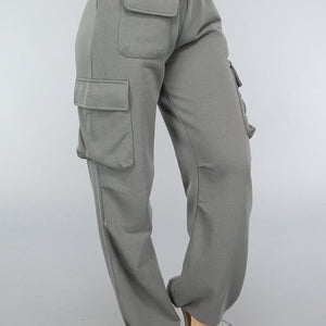 OP=OP.25.S Antraciet Cargo Joggingbroek met Zakken