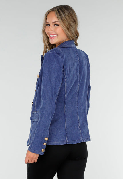 OP=OP.25.S Donkerblauwe Jeans Blazer