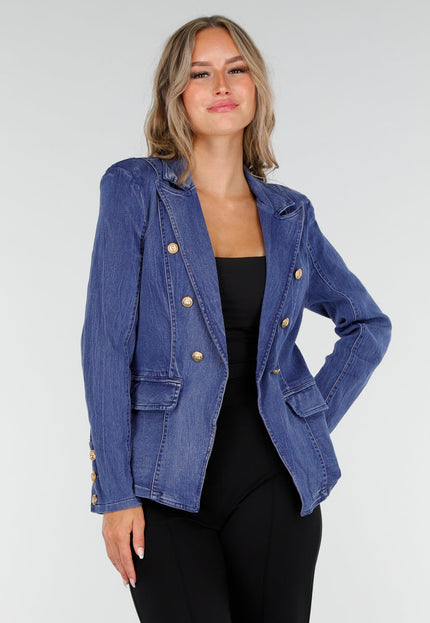 OP=OP.25.S Donkerblauwe Jeans Blazer