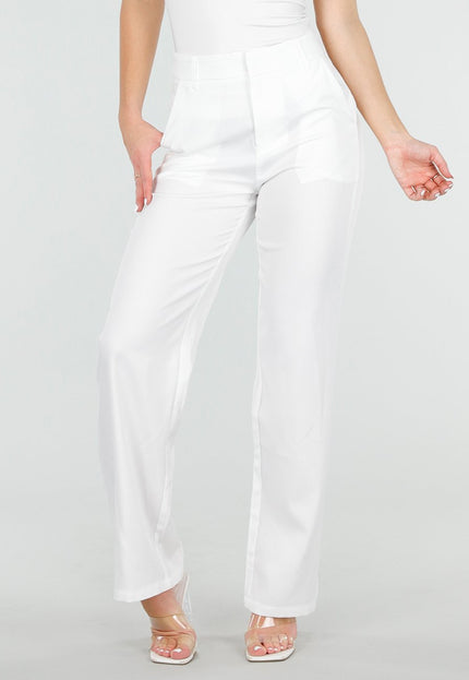 OP=OP.25.S Witte Wide Leg Pantalon