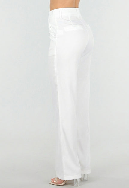 OP=OP.25.S Witte Wide Leg Pantalon