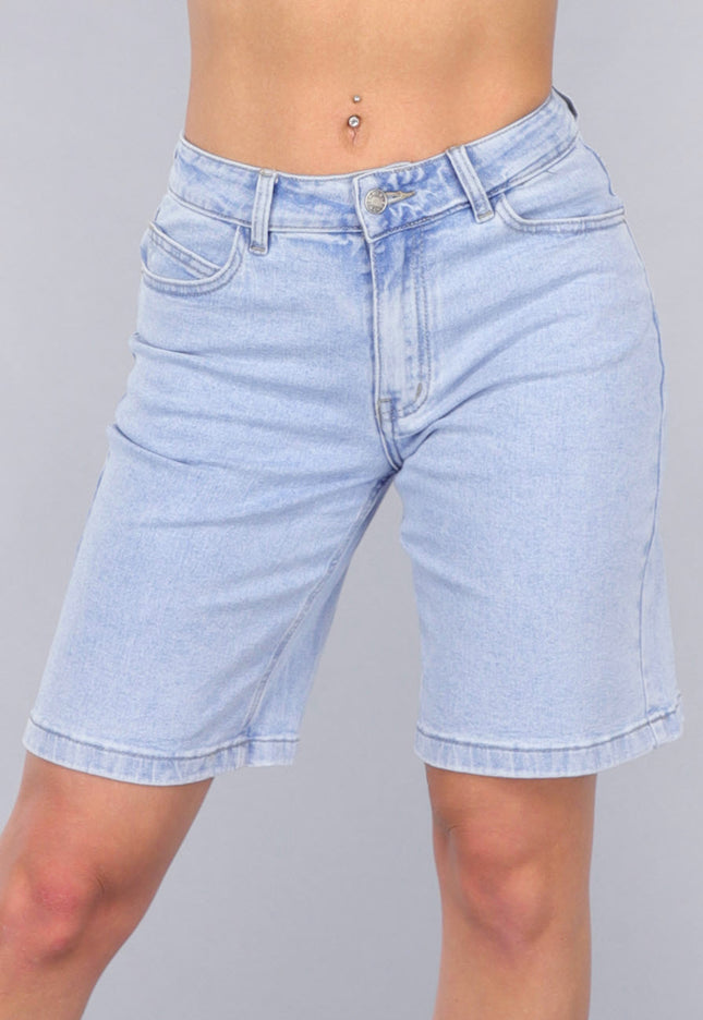 OP=OP.26.NL Blauwe Denim Bermuda Short met Stretch