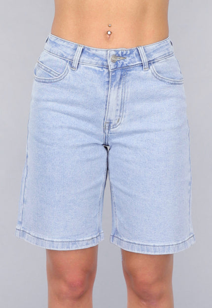 OP=OP.26.NL Blauwe Denim Bermuda Short met Stretch