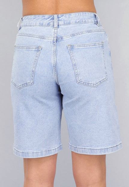 OP=OP.26.NL Blauwe Denim Bermuda Short met Stretch