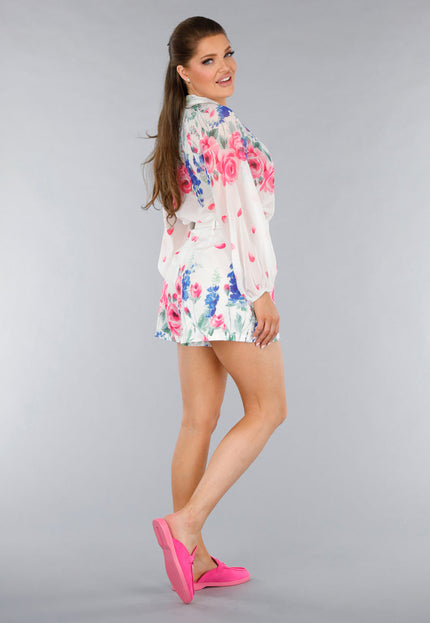 OP=OP.26.NL Roze Suède Instappers met Gouden Detail