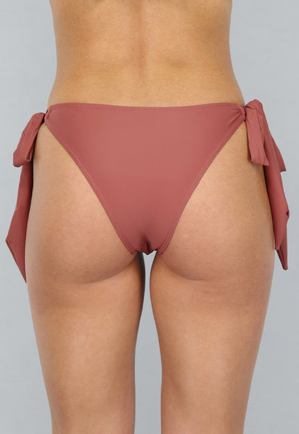 OP=OP.27.NL Bruin Bikinibroekje met Striksluiting